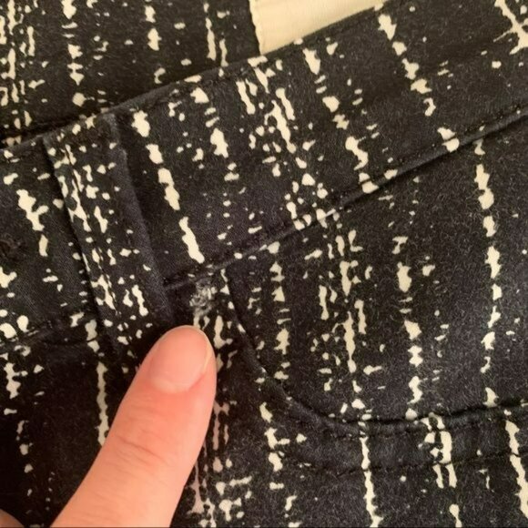 Rag & Bone jean women’s legging black with white abstract stripes 24 - Picture 4 of 16